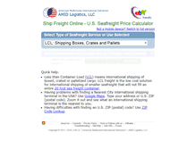 Tablet Screenshot of internationalshippingusa.com